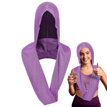 (Purple, The New) Unisex U-shape Cooling Towels Beach Sun Protection Towels for Workout Holiday Supplies