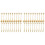 Dessert Spoon Fork Set,40 Pcs 4.7 Inch Cake Fork,Coffee Spoon, Gold Leaf Fruit Fork,(10 Spoon + 10 Fork) 1