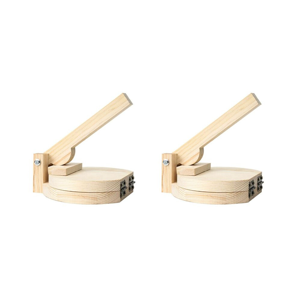 2X Wood Tortilla Press Dumpling Skin Maker Presser Chapati Roti Taco Corn Maker Pressing Kitchen Gadget Accessories 4712283550405