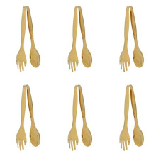 6X Pinces Alimentaires en Acier Inoxydable Ustensiles de Cuisine Buffet Outils de Cuisson Clips de Barbecue Pain Steak Steak