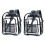 2X Heavy Duty Clear Backpack,Security Transparent School Backpack,See Through Bookbag 2