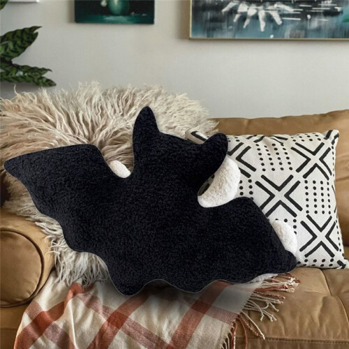 Halloween Bat Plush Pillow Bat Modeling Pillow Halloween Gothic Bat Plush Pillow 2