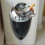 Floor Adjustable Vertical Ashtray Outdoor Courtyard Windproof Vertical Ashtray with Lid Bendable Pipe Black 1
