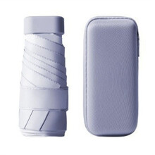 Six-Fold Card Umbrella Portable Pocket Capsule Umbrella Dual-Purpose Anti-Ultraviolet Sunscreen Umbrella