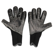 2 pezzi di guanti da portiere in lattice nero, traspiranti, antiscivolo, con protezione extra per le dita