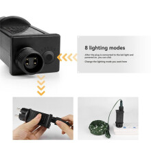 8 Modes Christmas Fairy Lights for Wedding Bedroom Walls Garden Trees Decoration 50m LED Lights 220V EU Plug
