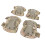 Set de 4 piezas de rodilleras y coderas, acolchado de espuma gruesa 3
