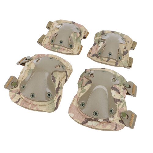 Set de 4 piezas de rodilleras y coderas, acolchado de espuma gruesa 2