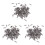 300 x  de Stratification pour Anneau de Peche En Forme de 8 Du Type 64LB 1