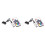 2X RF17 Keys Remote  12V Wireless  RGB Controller for PC Computer Case 5050 RGB LED Strip Light 1