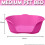 KetoPlastics Dog Bed Medium Pink Plastic Pet Bed 3