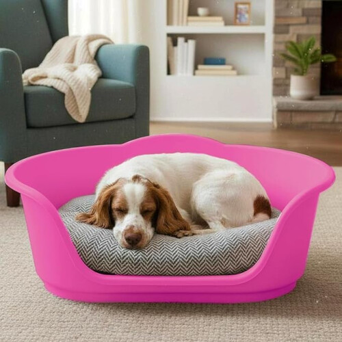 KetoPlastics Dog Bed Medium Pink Plastic Pet Bed 1