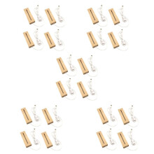 5X Wooden Rectangle Light Base,Wood LED Display Base Pedestal Light Lamp Stand for Acrylic,Crystal,Night Light,Resin Art