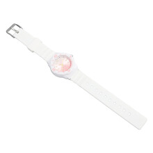Unisex wasserfeste Kinder-Quartz-Uhr, Weiß, verstellbares Armband