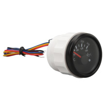 52MM Öltemperaturmesser DC9-32V Doppelskala für Wohnmobil, Yacht, Boot Schwarz