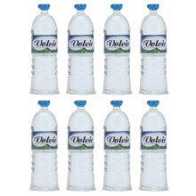 Bouteilles d'eau minérale pour maison de poupées à l'échelle 1:12, lot de 8