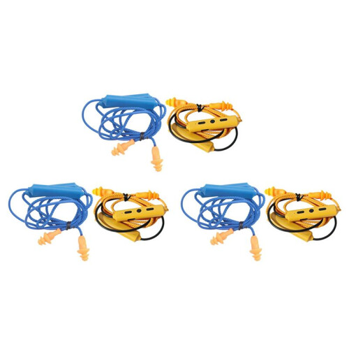 6PCS Earphone  Ear Plugs for Work,Hearing Protection, Noise Suppression,Construction Sites, Noisy Places