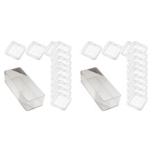 2X Akrylarmband med Stor Kapacitet Organisationslåda Praktisk Armband Smyckesdisplay för Smyckentusiaster Stor