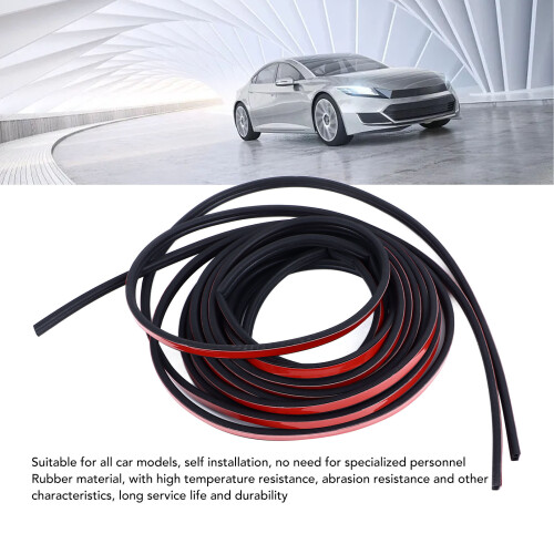 10m B Shape Rubber Car Sealing Strip, Soundproof 2