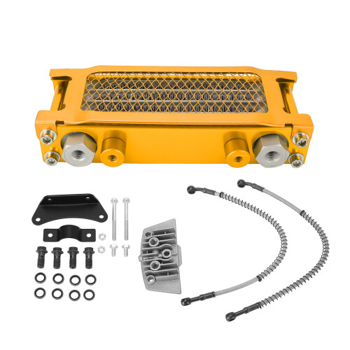 4-Row Oil Cooler Kit Gold for Monkey 50cc-110cc 2