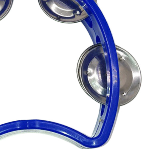 Tamburin für Kinder blau 4 Schellen 1