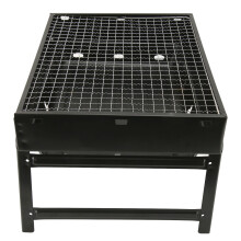 Faltbarer Eisen-Grill für Camping, hitzebeständig bis hohe Temperaturen, 35x27x6 cm
