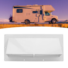 Copertura bianca per ventilazione RV per parete laterale di rimorchi e camper con clip bloccabili