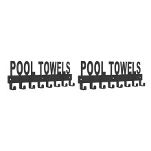 2X Toalheiro de Piscina Suporte de Toalha de Montagem em Parede Ao Ar Livre Ganchos de Toalha para Toalheiro de Banheiro para área de Piscina, Toalha
