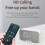Mirror Alarm Clock Speaker White 1200mAh BT5.3 4