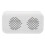 Mirror Alarm Clock Speaker White 1200mAh BT5.3 10