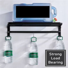 2X Towel Bar Wall Mounted Rack Bathroom Towel Rack Towel Holder Towel Hanger Bathroom Accessories Bathroom Shelf