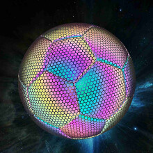 Reflective Night Glowing Soccer Ball, Size 4 or 5, Indoor/Outdoor