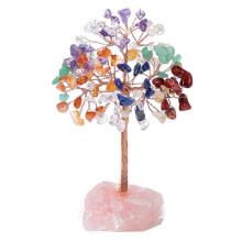 ÁRvore de Cristal de Quartzo Rosa, Cristal Artificial e áRvore de Pedra Curativa ÁRvore de Pedra de Cristal ÁRvore de Pedras Preciosas C
