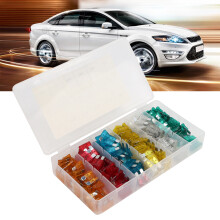 200pcs Car Blade Fuses Set, 5A-30A, 19mm, Universal for Vehicles