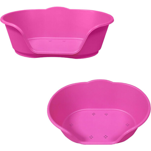 KetoPlastics Large Pink Dog Bed Plastic 1