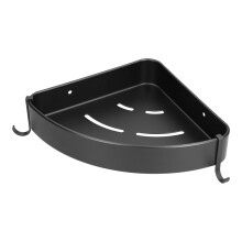 Black Aluminium Corner Shower Organiser