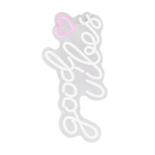 Neon Sign Good Vibes LED Wall Light Acrylic USB Powered 40x18cm