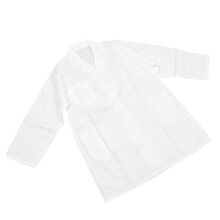 Kinder-Laborkittel mit Umlegekragen, verstellbar, weiß, 130-140 cm