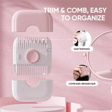 2-in-1 Hair Cutting Trimmer Barber Comb Bangs Hair Cutter Remover Home Makeup Tools,Orange