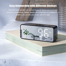 Alarm Clock BT Speaker Mirror 118x45x38mm 1000mAh