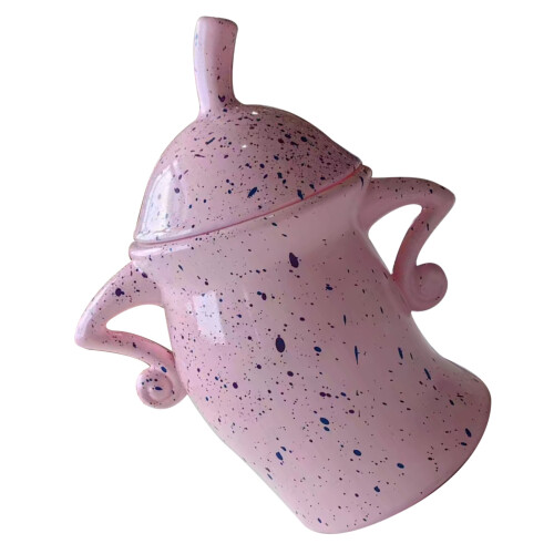 Canister with Attitude PVC Pink Halloween Ornament