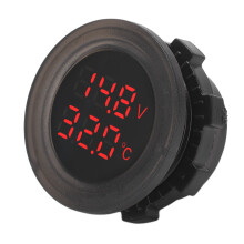 Australischer Auto-Doppeldisplay Temperatur-Voltmeter Wasserdicht Einfaches Setup