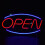 USB-Powered OPEN Neon Sign Red Blue 1