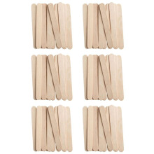 [600 Stuks] 3,6 Inch Houten Multifunctionele Ijslollystokjes, Handwerk, Ijs, Was, Waxen, Tongspatel Houten Stokjes