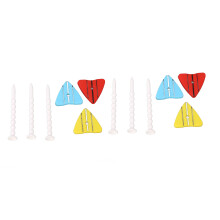 Verstellbares 2er-Set Golftees aus ABS-Kunststoff, bruchfest, für Platztraining Zubehör