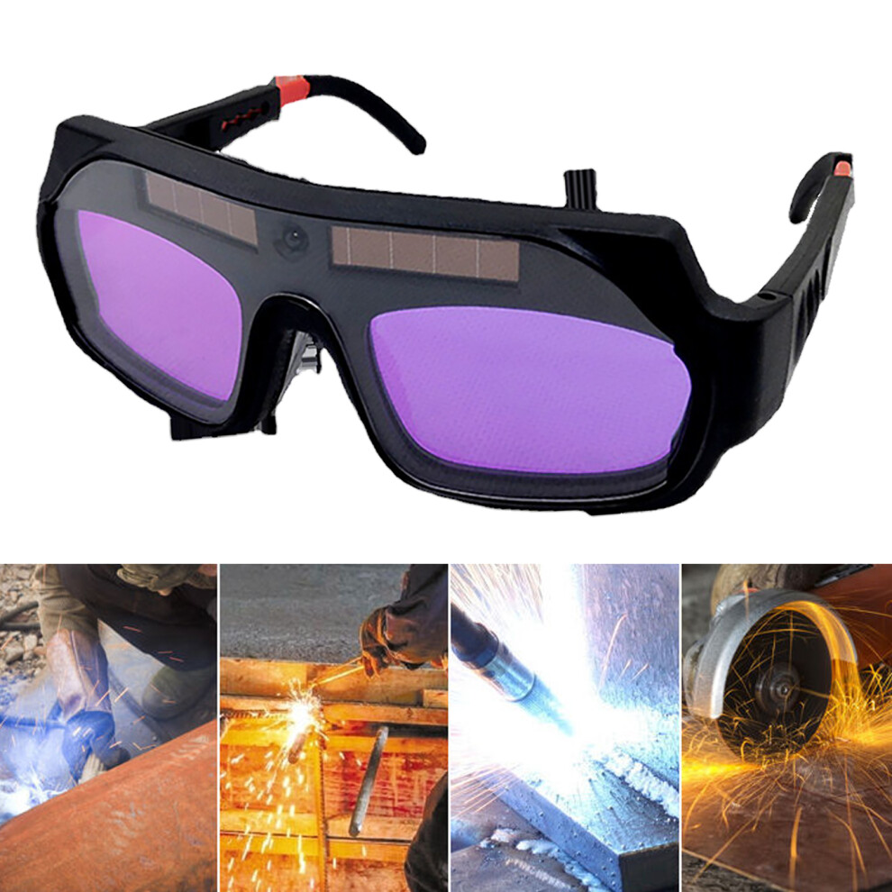 Adjustable Auto Dimming Welder Glasses Abs Lcd Light Sensitive Goggles 7891388540133