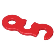 Aluminum Alloy Tent Wind Rope Buckle, Red Large, 5.5cm Length