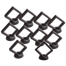 MyntvisningslåDa - Set med 20 3D-HåLlare med Flytande Ram med StäLl för Utmaningsmynt, AA-Medaljonger, Smycken, Svarta, 2,75 X 2,75 X 0,75 Tum