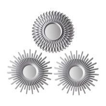 Silver Mirrors for Wall Pack of 3 - Wall Mirrors for Room Decor & Home Decor Mirrors for Wall Decor Decorative Mirrors