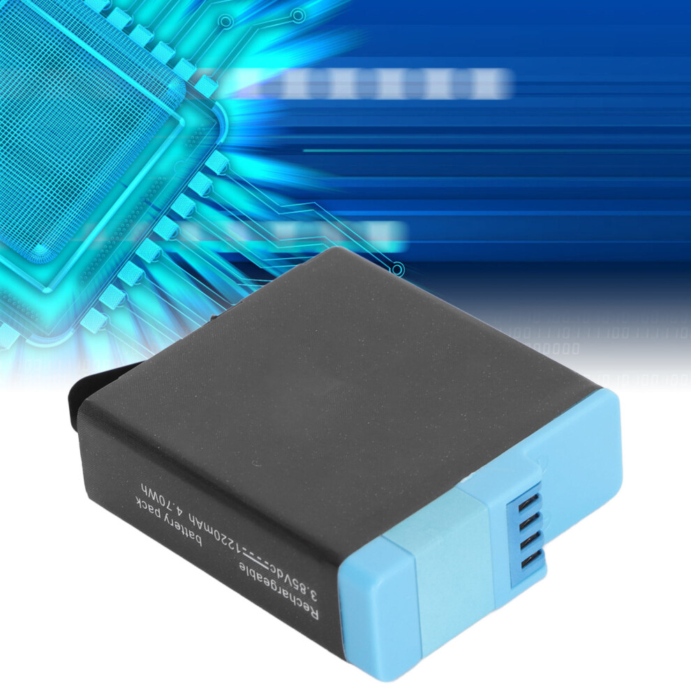 Ahdbt 801 3.85V 1220Mah Rechargeable Lithium Ion Action Camera Battery 9331388540514